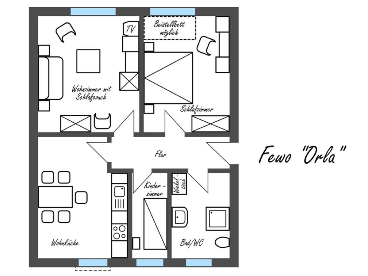Feriengut Dietzsch Appartement Poritzsch Kamer foto